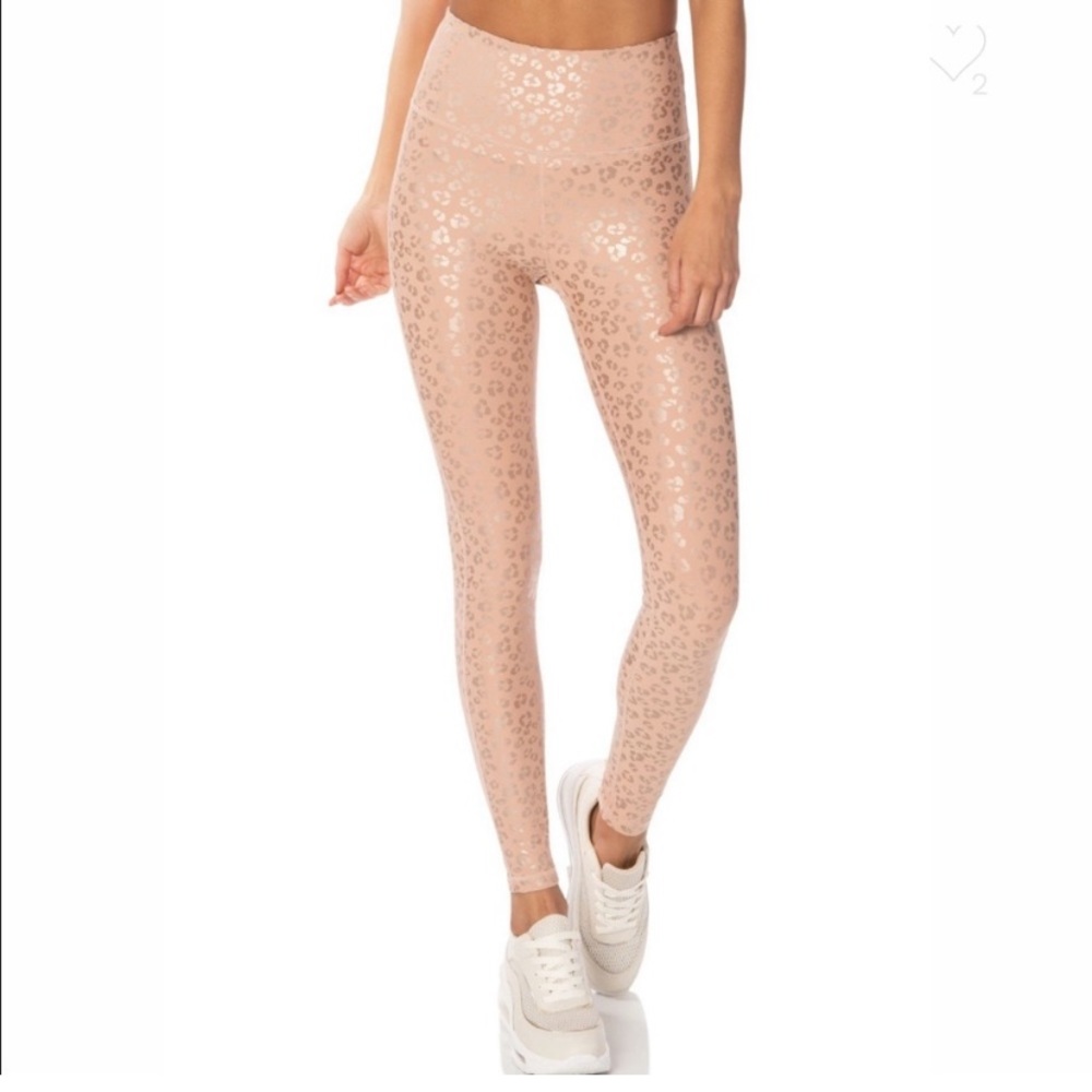ZYIA Pink Leopard Leggings